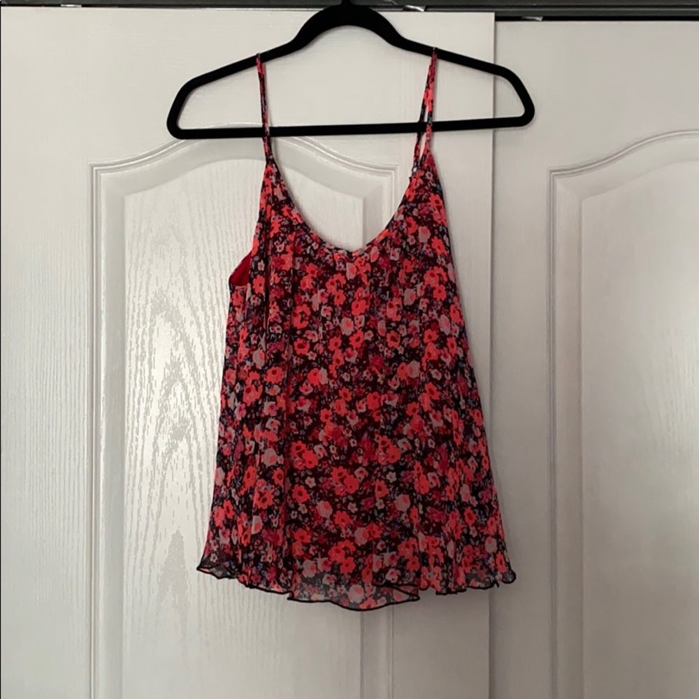 Express flowy floral shirt size medium